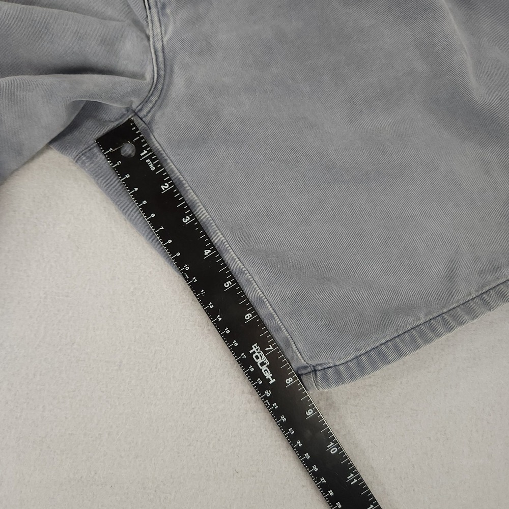 Vintage Polo Ralph Lauren Mens Andrew Shorts Size 33 Pleated Chino Cotton Gray - Picture 5 of 8